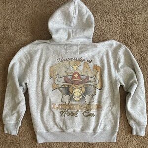 💕NWOT Hollister Gray Texas Longhorns Hoodie M💕